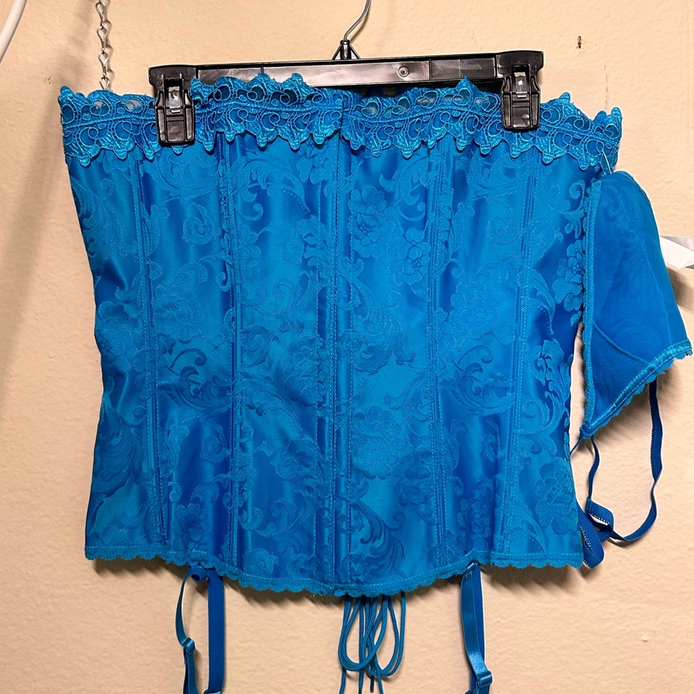 Fredricks of Hollywood Blue Corset